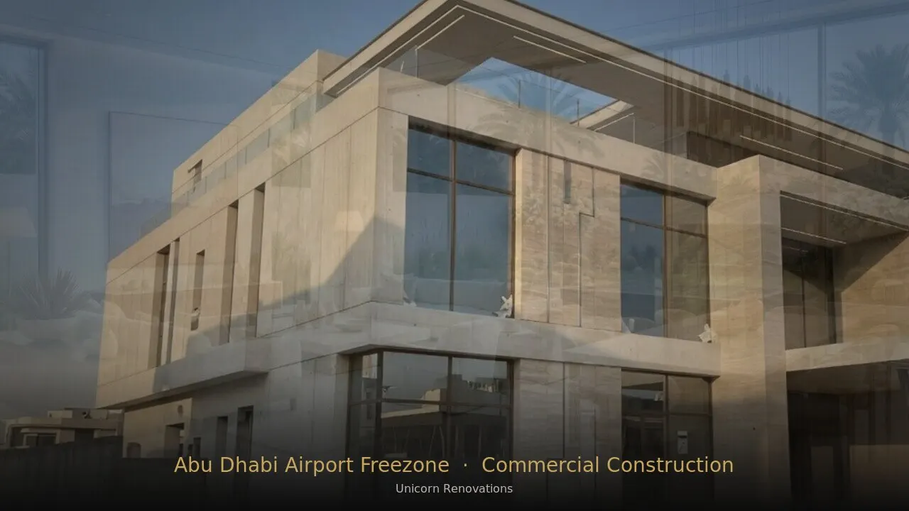 Commercial Construction in Abu Dhabi Airport Free Zone
