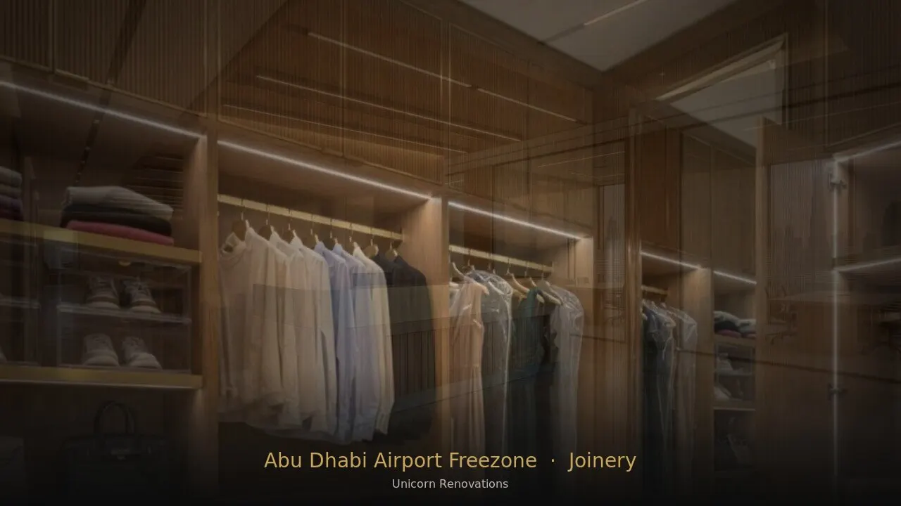 Joinery & Cabinetry in Abu Dhabi Airport Free Zone