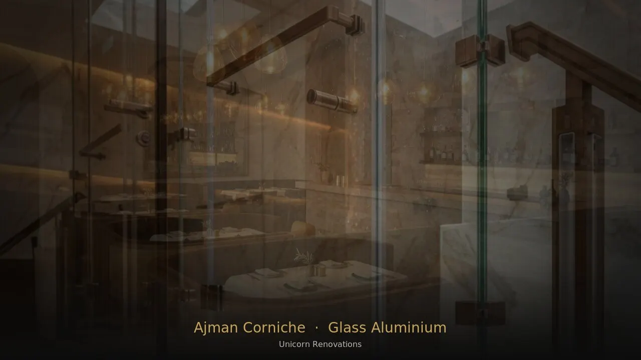 Glass & Aluminium Works in Ajman Corniche