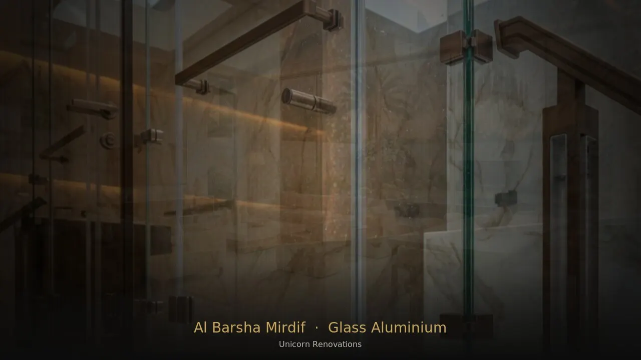 Glass & Aluminium Works in Al Barsha South / Mirdif corridor