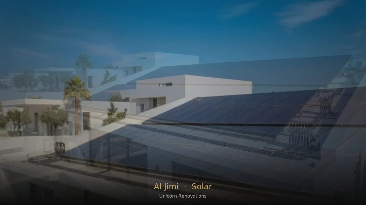Solar Solutions in Al Jimi — Unicorn Renovations