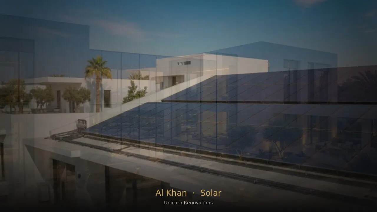 Solar Solutions in Al Khan — Unicorn Renovations