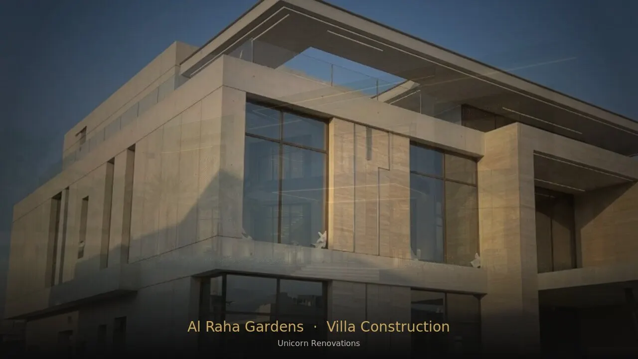 Villa Construction in Al Raha Gardens
