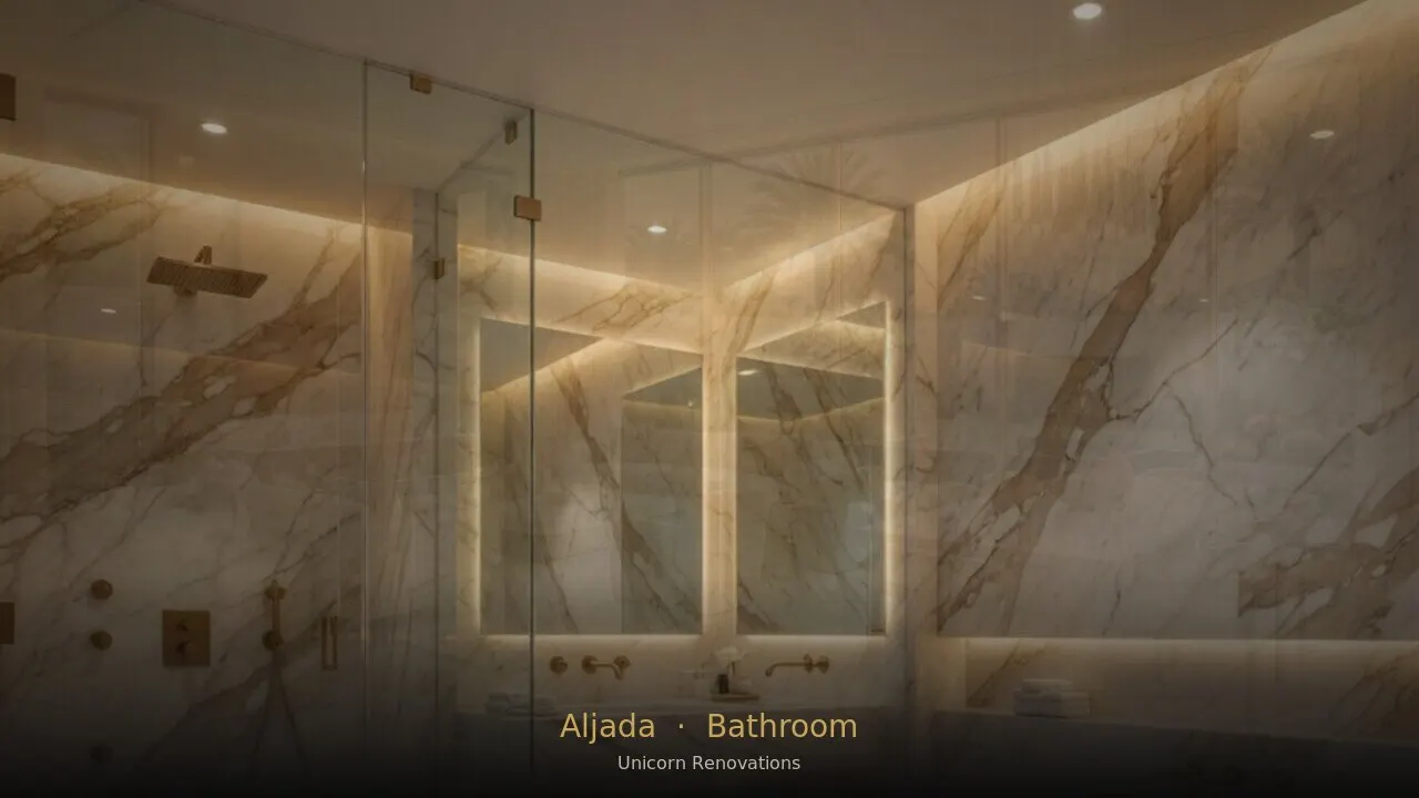 Bathroom Renovation in Aljada — Unicorn Renovations