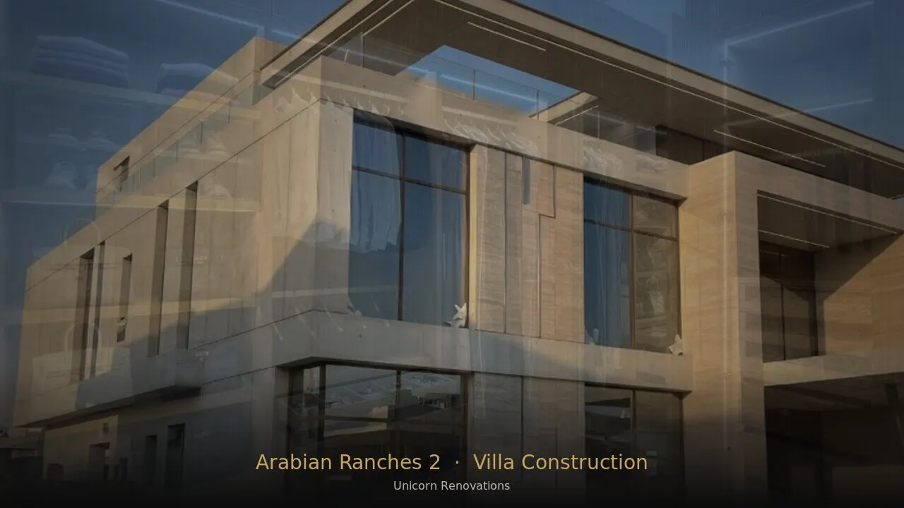 Villa Construction in Arabian Ranches 2