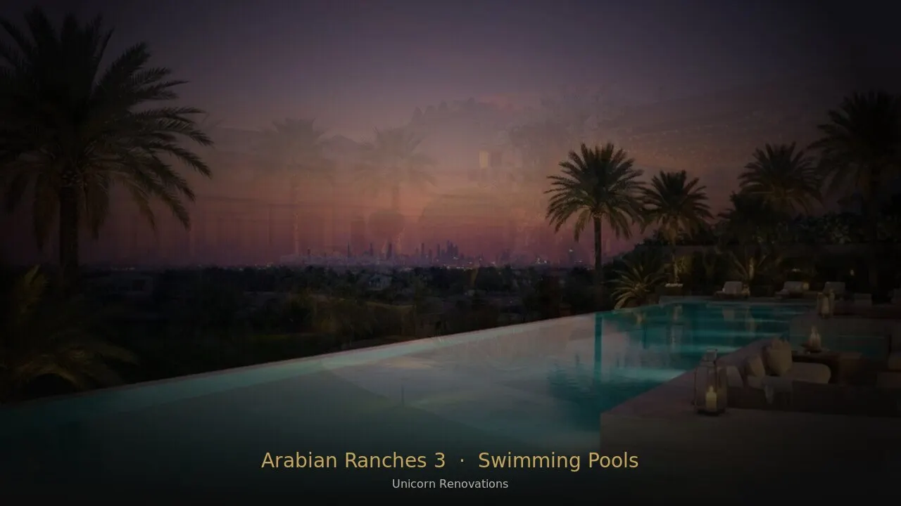 Swimming Pool Construction & Renovation in Arabian Ranches 3