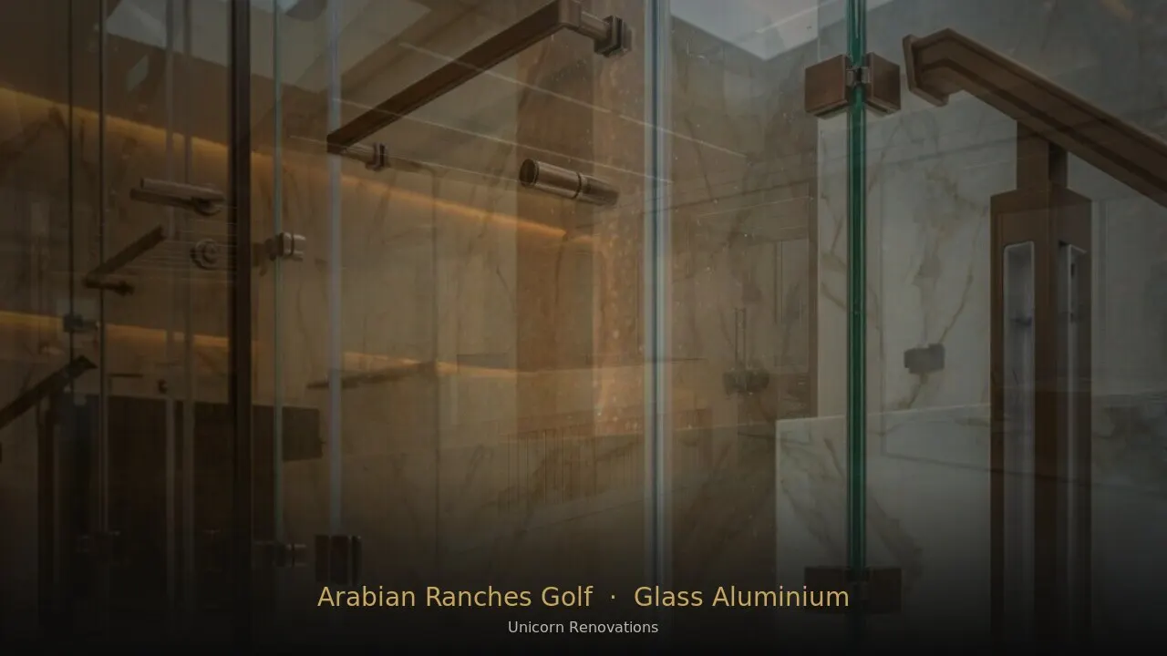 Glass & Aluminium Works in Arabian Ranches Golf Community
