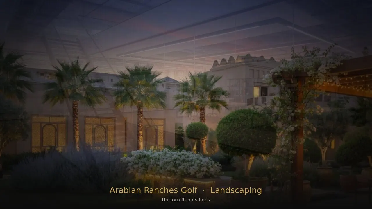 Landscaping in Arabian Ranches Golf Community