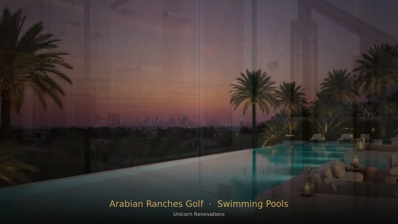 Swimming Pool Construction & Renovation in Arabian Ranches Golf Community
