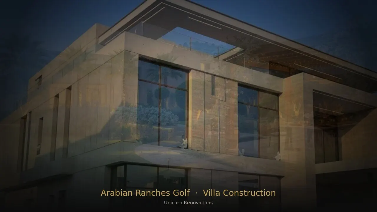 Villa Construction in Arabian Ranches Golf Community