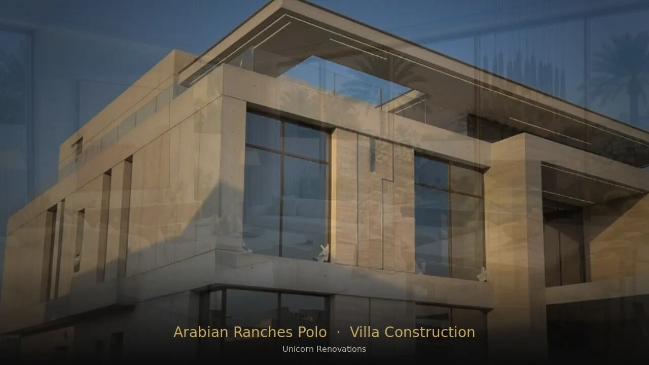 Villa Construction in Arabian Ranches Polo