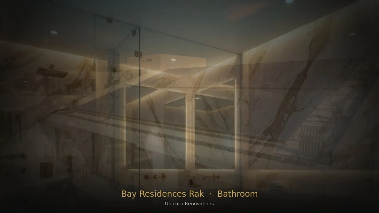 Bathroom Renovation in The Bay Residences RAK