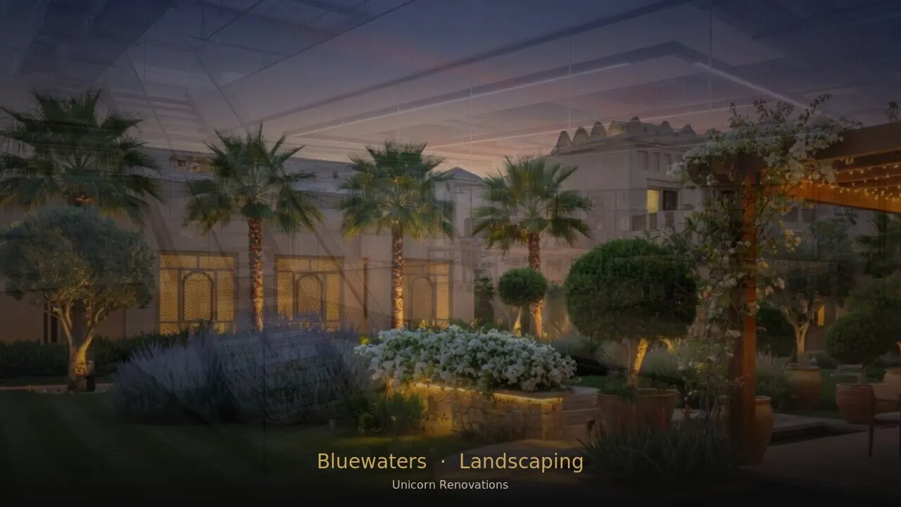 Landscaping in Bluewaters Island