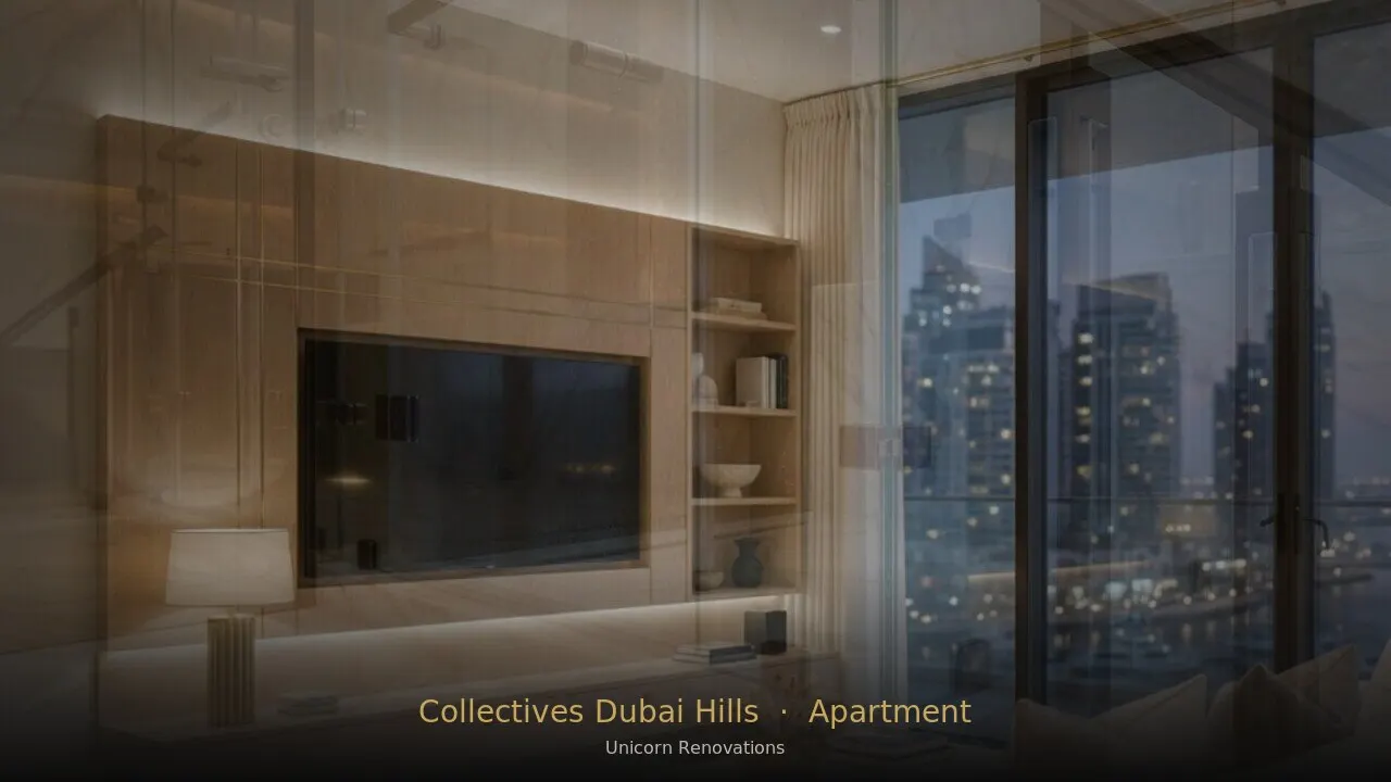 Apartment Renovation in Collectives at Dubai Hills — Unicorn Renovations