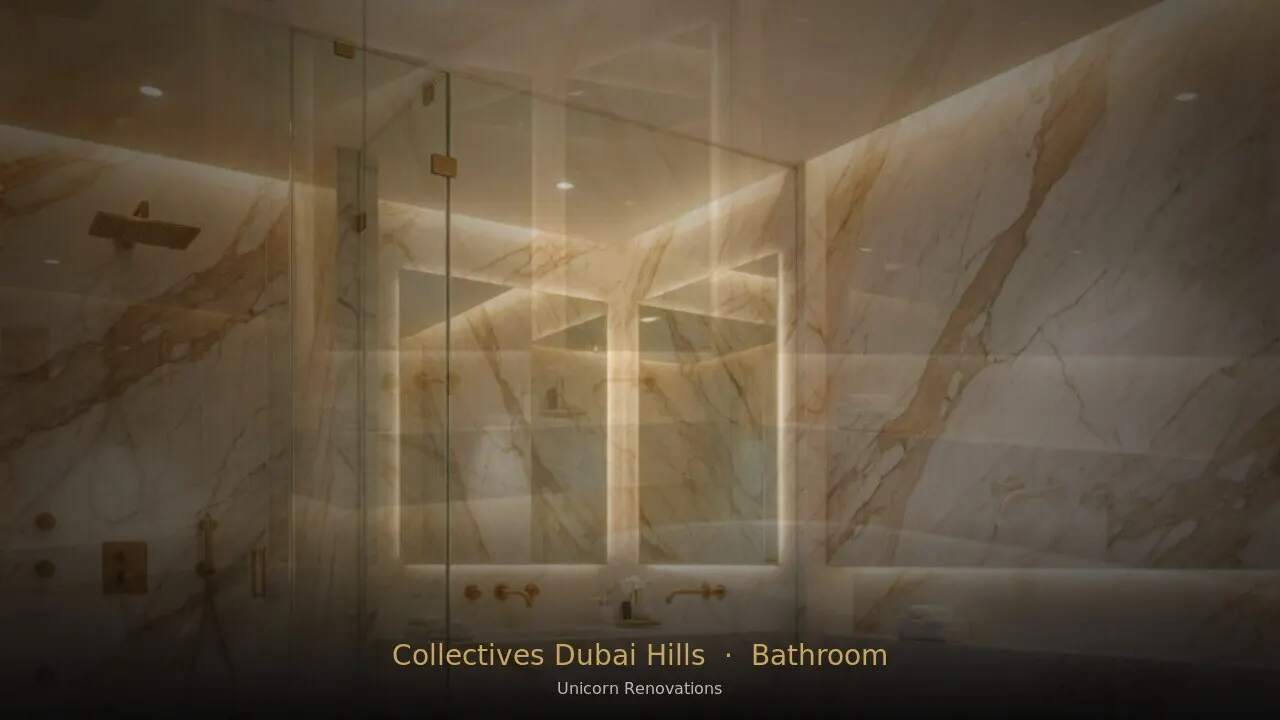 Bathroom Renovation in Collectives at Dubai Hills — Unicorn Renovations