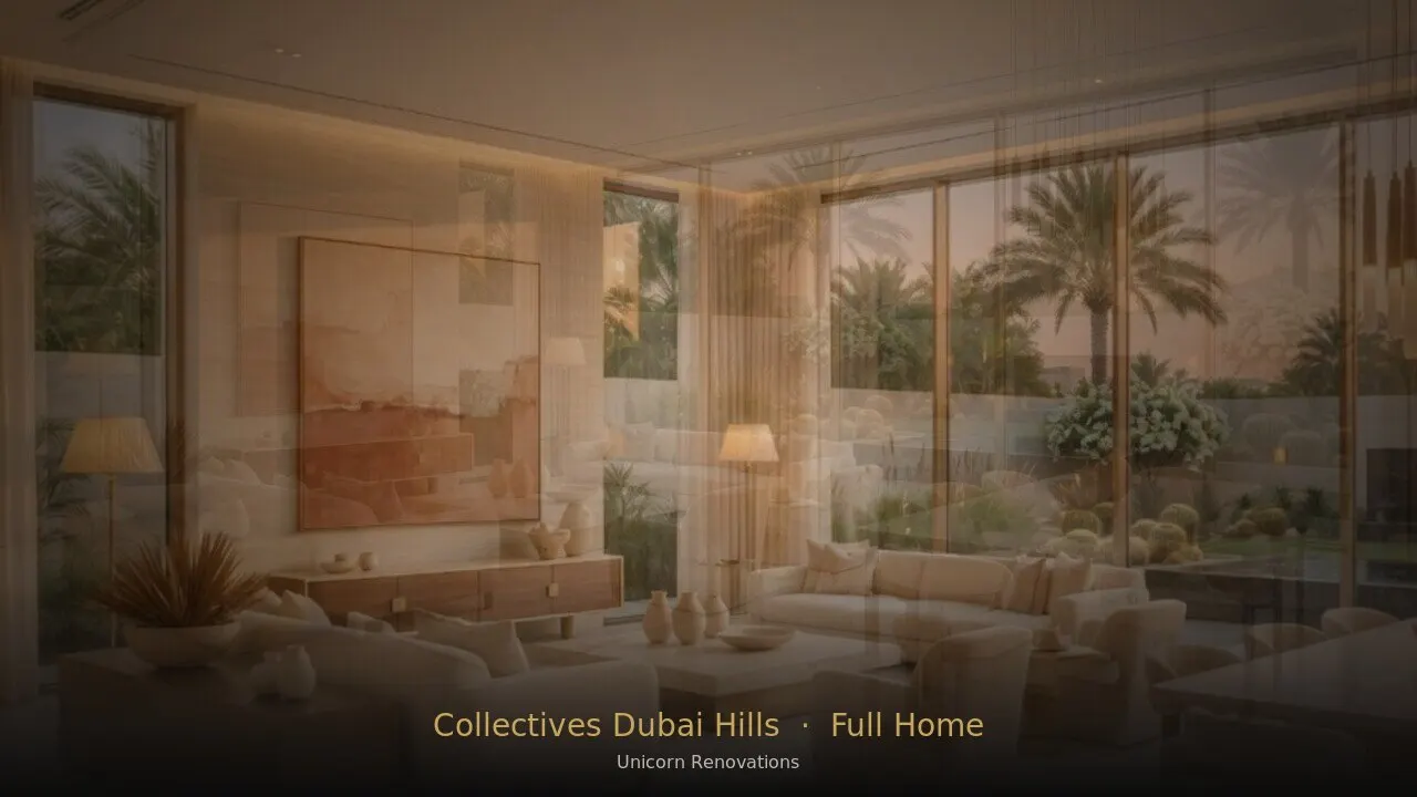 Full Home Renovation in Collectives at Dubai Hills — Unicorn Renovations