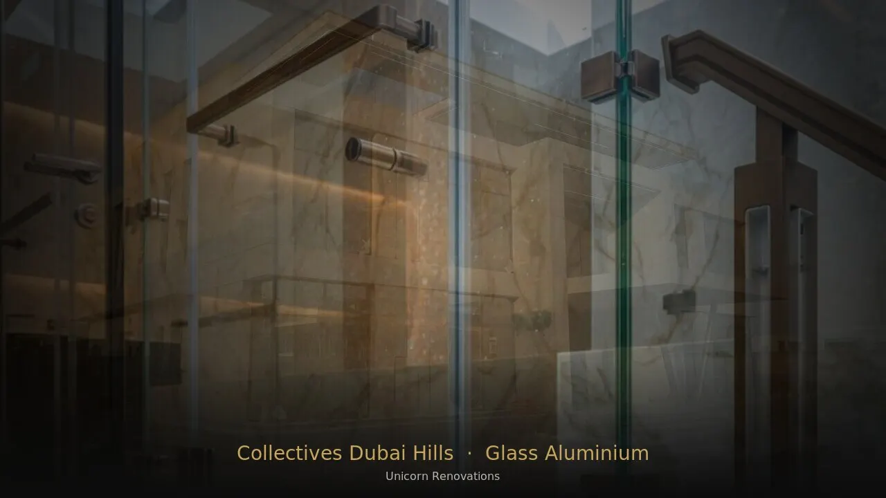 Glass & Aluminium Works in Collectives at Dubai Hills — Unicorn Renovations