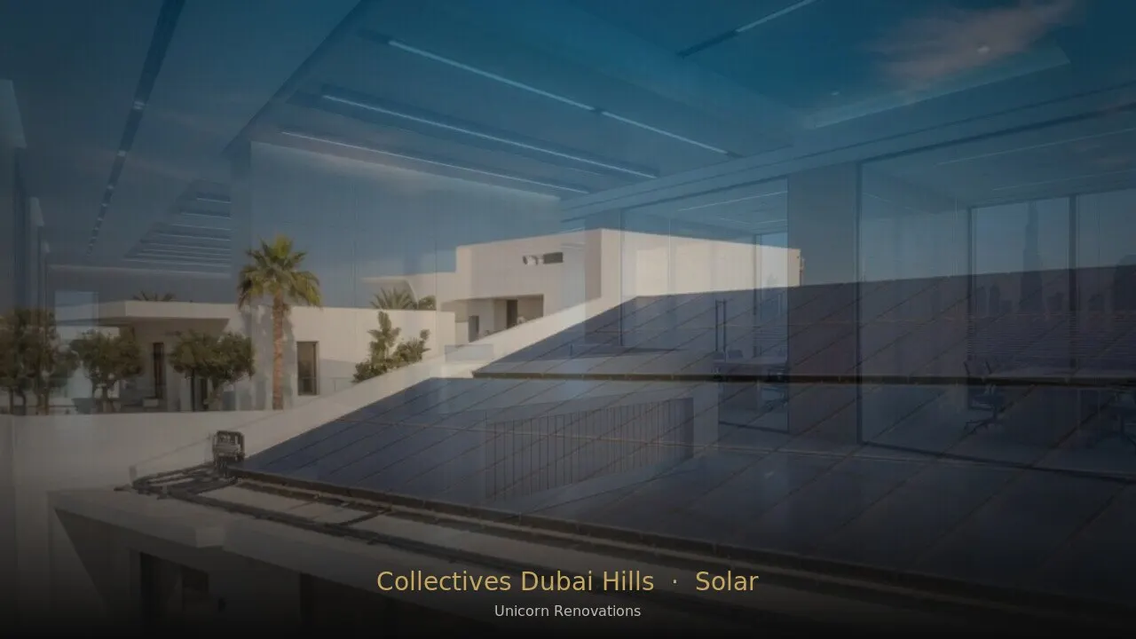 Solar Solutions in Collectives at Dubai Hills — Unicorn Renovations
