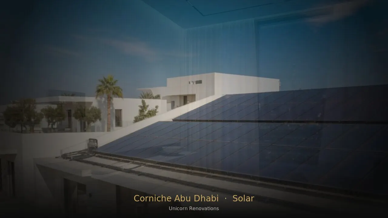 Solar Solutions in Abu Dhabi Corniche — Unicorn Renovations