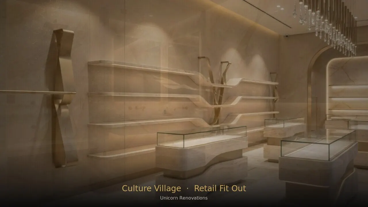 Retail Fit-Out in Culture Village — Unicorn Renovations