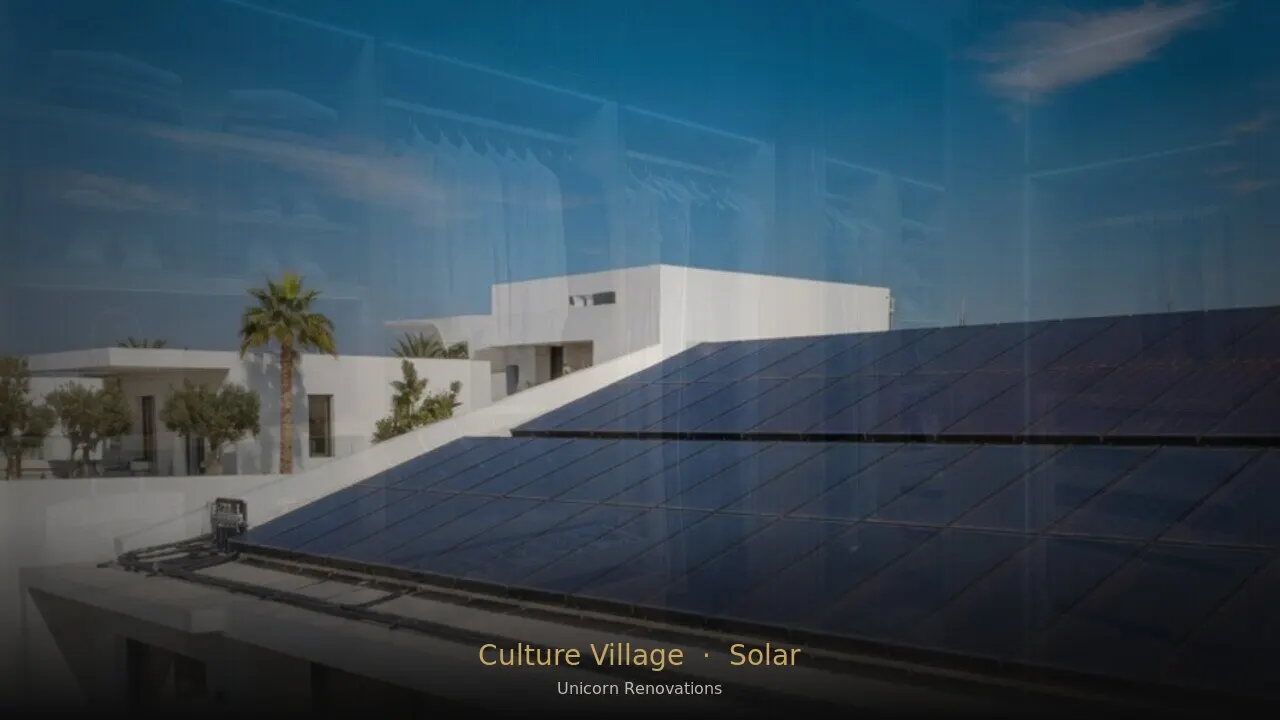 Solar Solutions in Culture Village