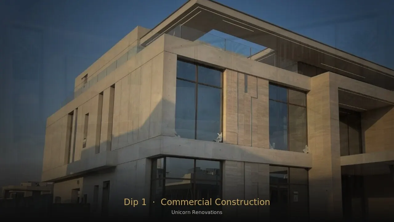 Commercial Construction in DIP 1