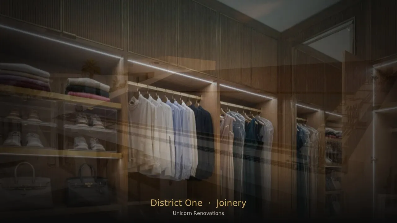 Joinery & Cabinetry in District One — Unicorn Renovations