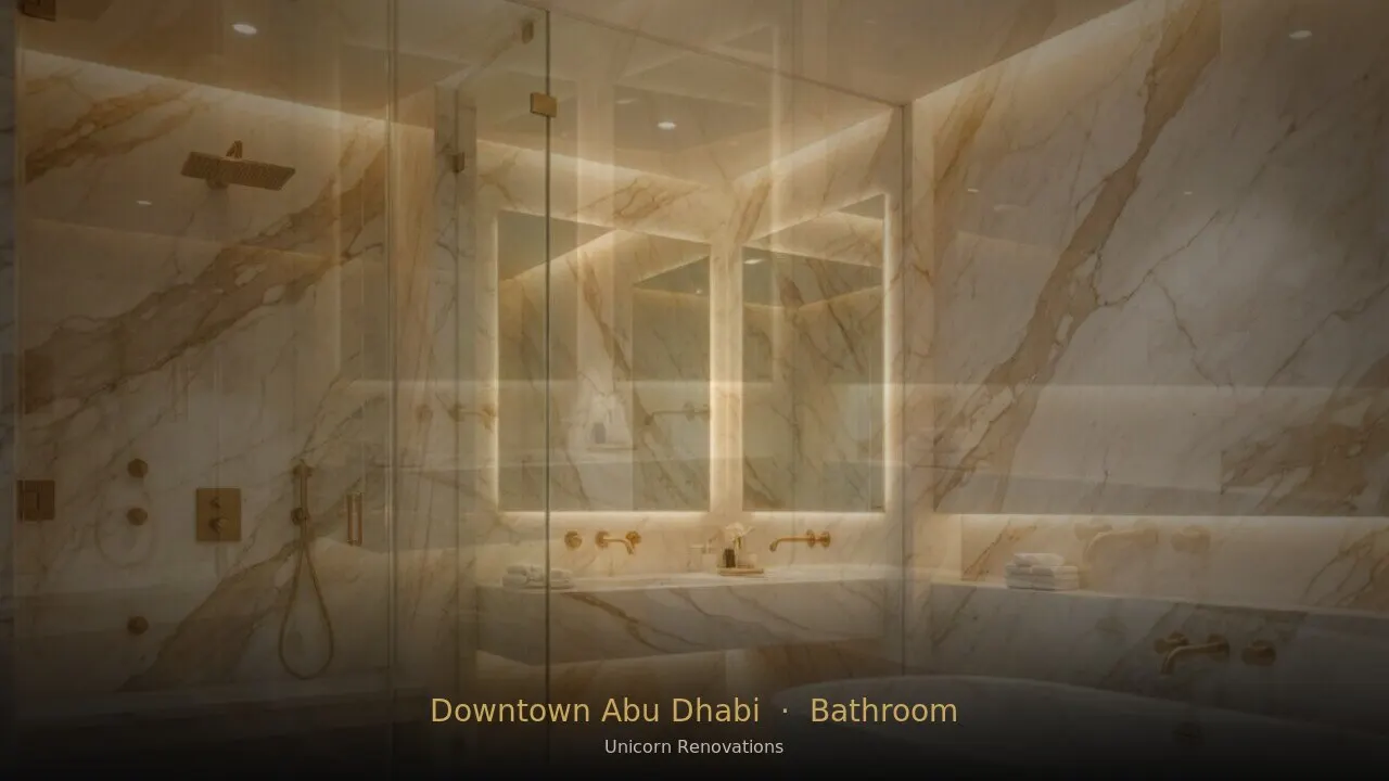 Bathroom Renovation in Downtown Abu Dhabi