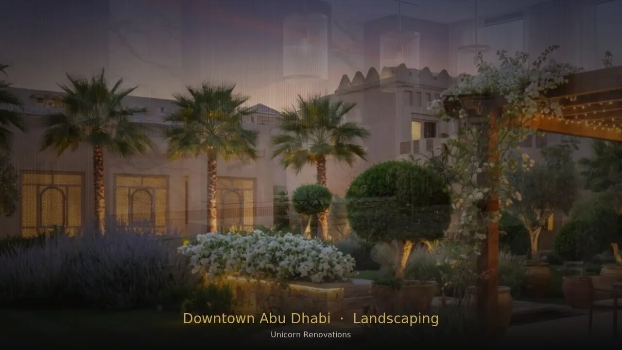 Landscaping in Downtown Abu Dhabi