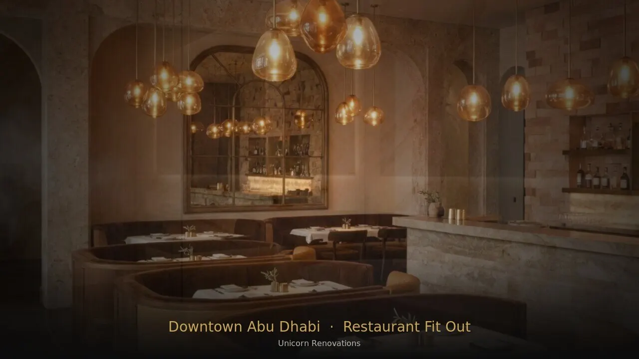Restaurant Fit-Out in Downtown Abu Dhabi