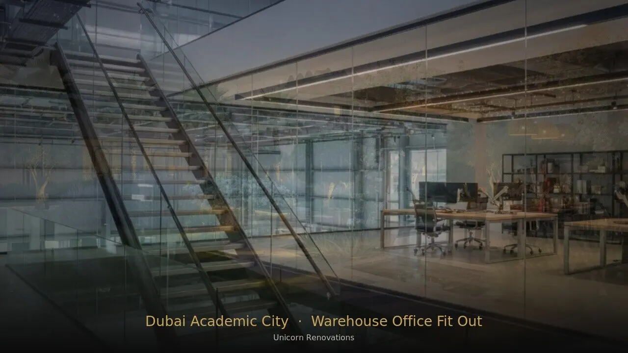 Warehouse Office Fit-Out in Dubai Academic City — Unicorn Renovations