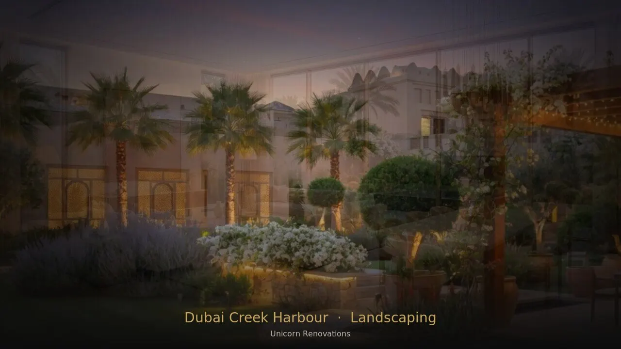 Landscaping in Dubai Creek Harbour