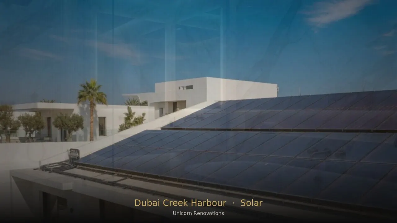 Solar Solutions in Dubai Creek Harbour