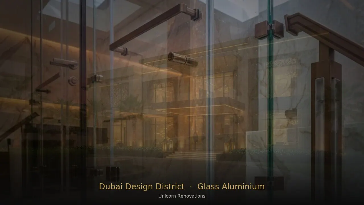 Glass & Aluminium Works in Dubai Design District