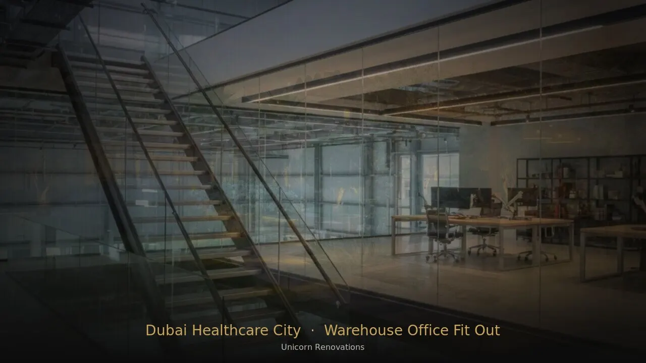 Warehouse Office Fit-Out in Dubai Healthcare City — Unicorn Renovations