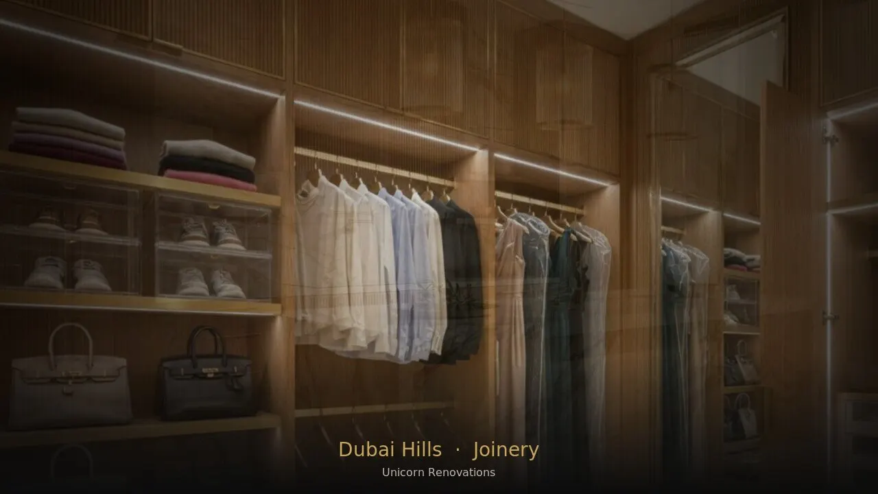 Joinery & Cabinetry in Dubai Hills Estate — Unicorn Renovations