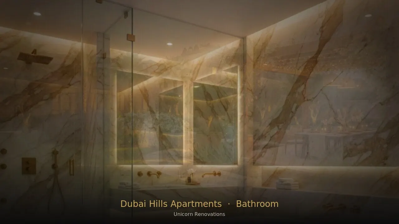 Bathroom Renovation in Dubai Hills Apartments — Unicorn Renovations