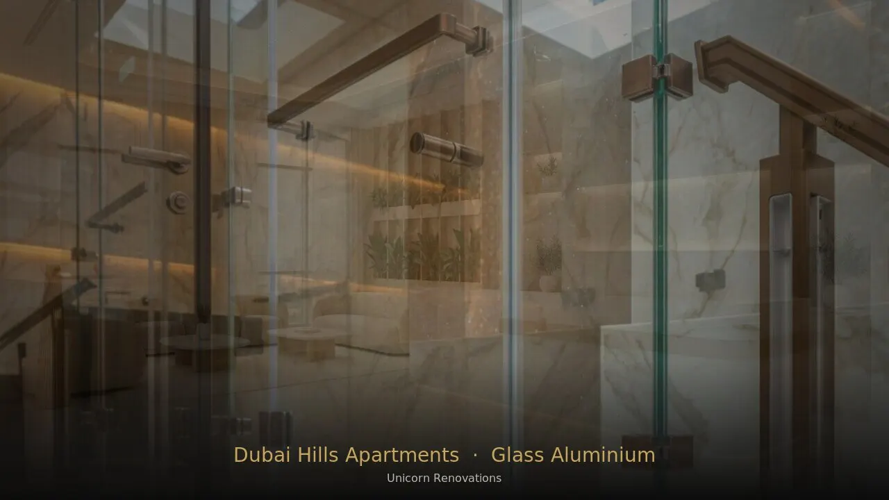 Glass & Aluminium Works in Dubai Hills Apartments — Unicorn Renovations