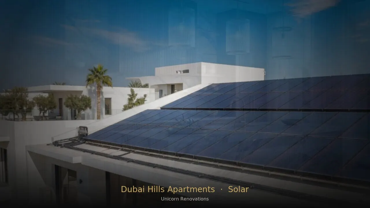 Solar Solutions in Dubai Hills Apartments
