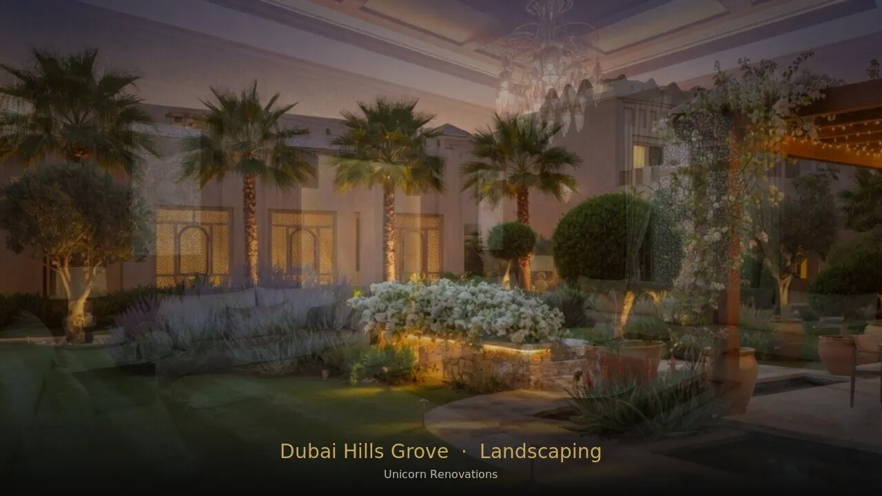 Landscaping in Dubai Hills Grove