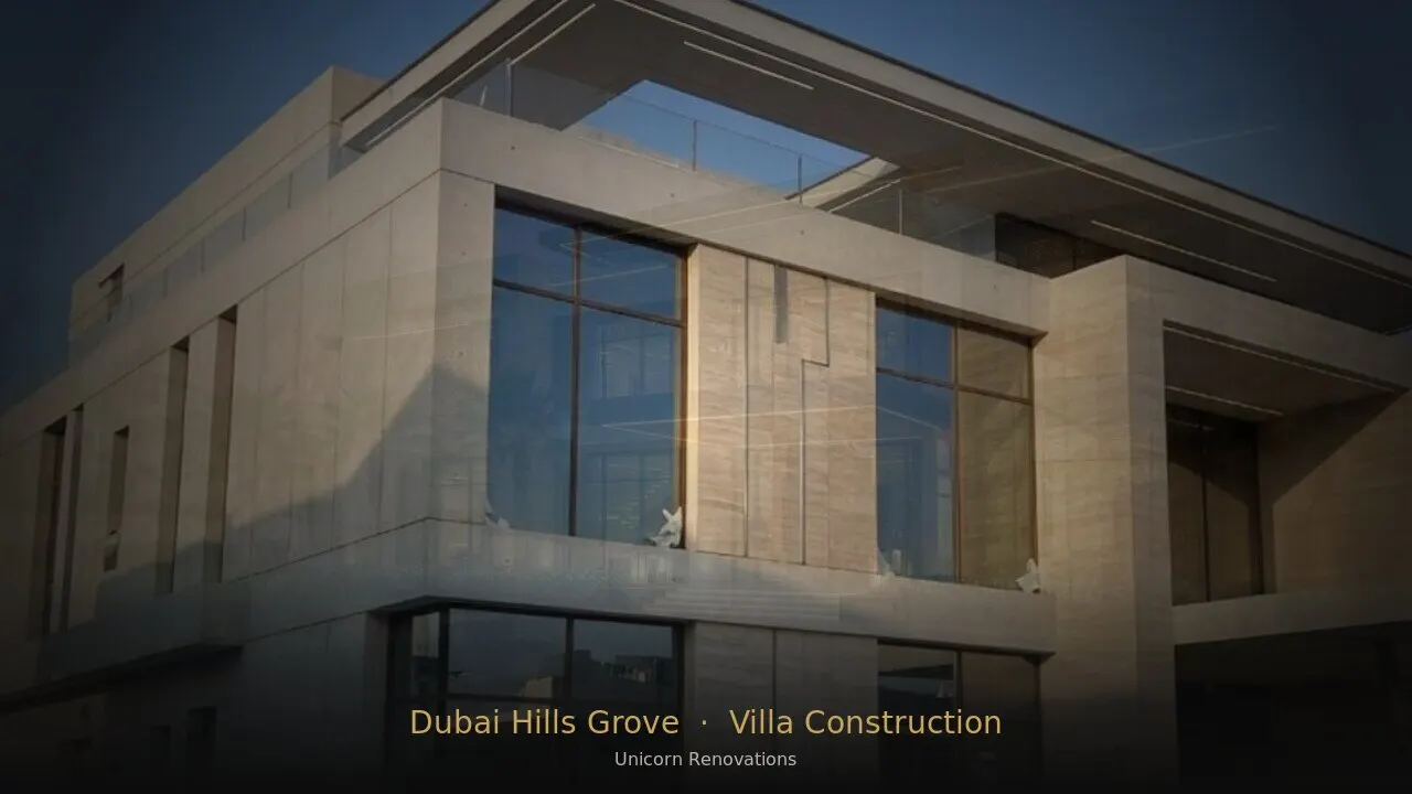 Villa Construction in Dubai Hills Grove