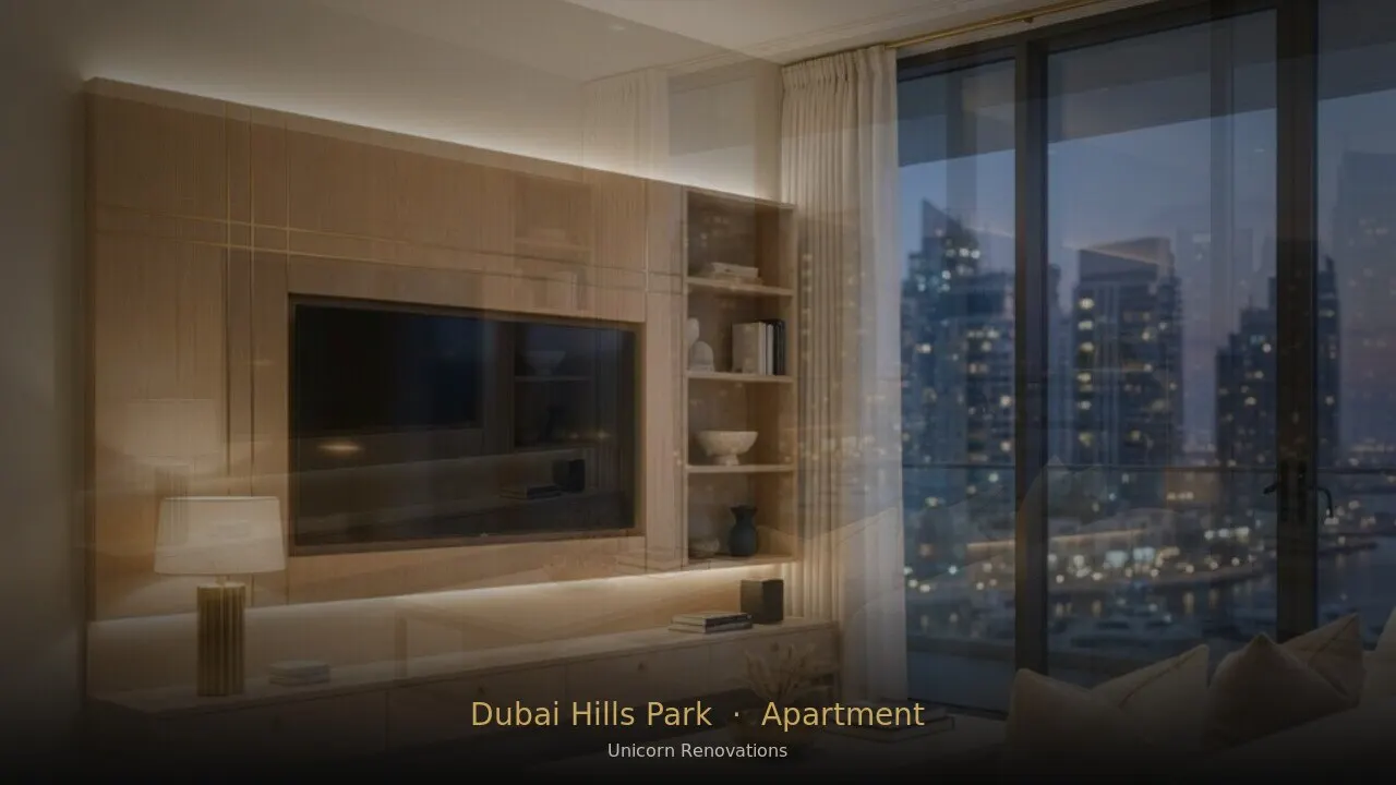 Apartment Renovation in Dubai Hills Park Area