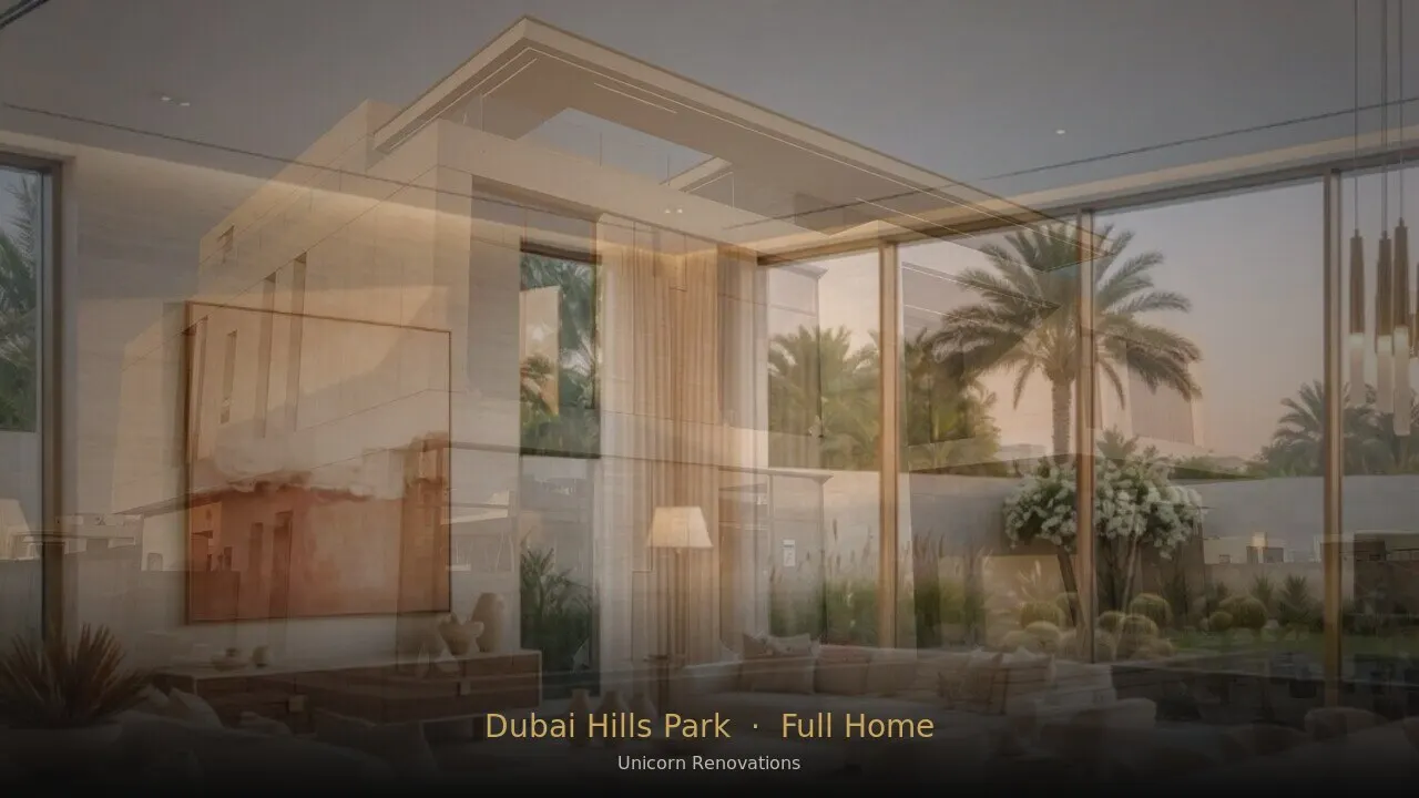 Full Home Renovation in Dubai Hills Park Area