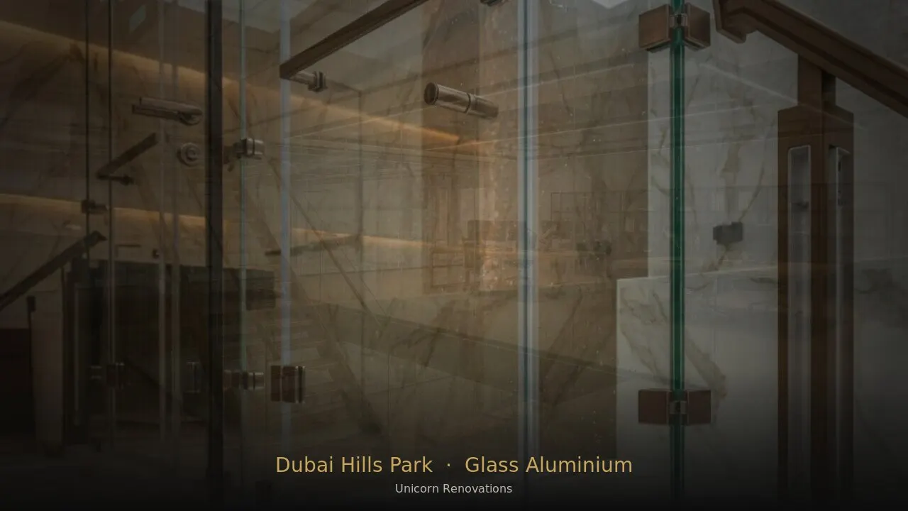 Glass & Aluminium Works in Dubai Hills Park Area