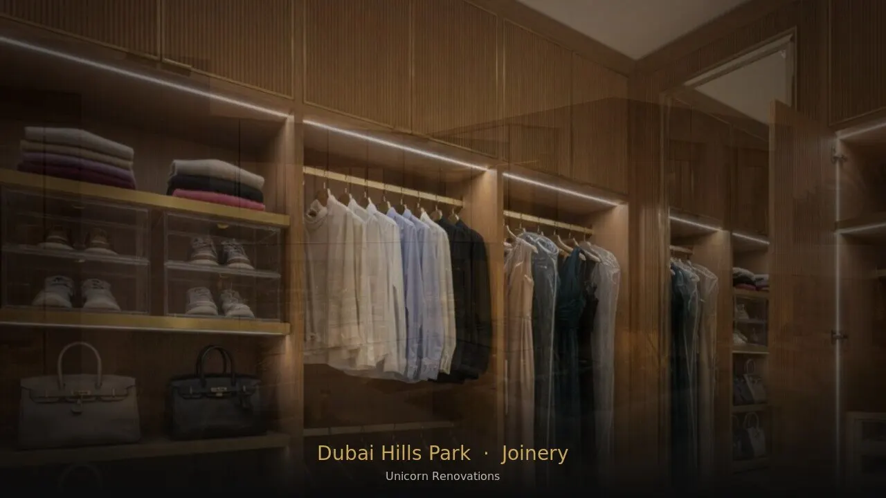 Joinery & Cabinetry in Dubai Hills Park Area