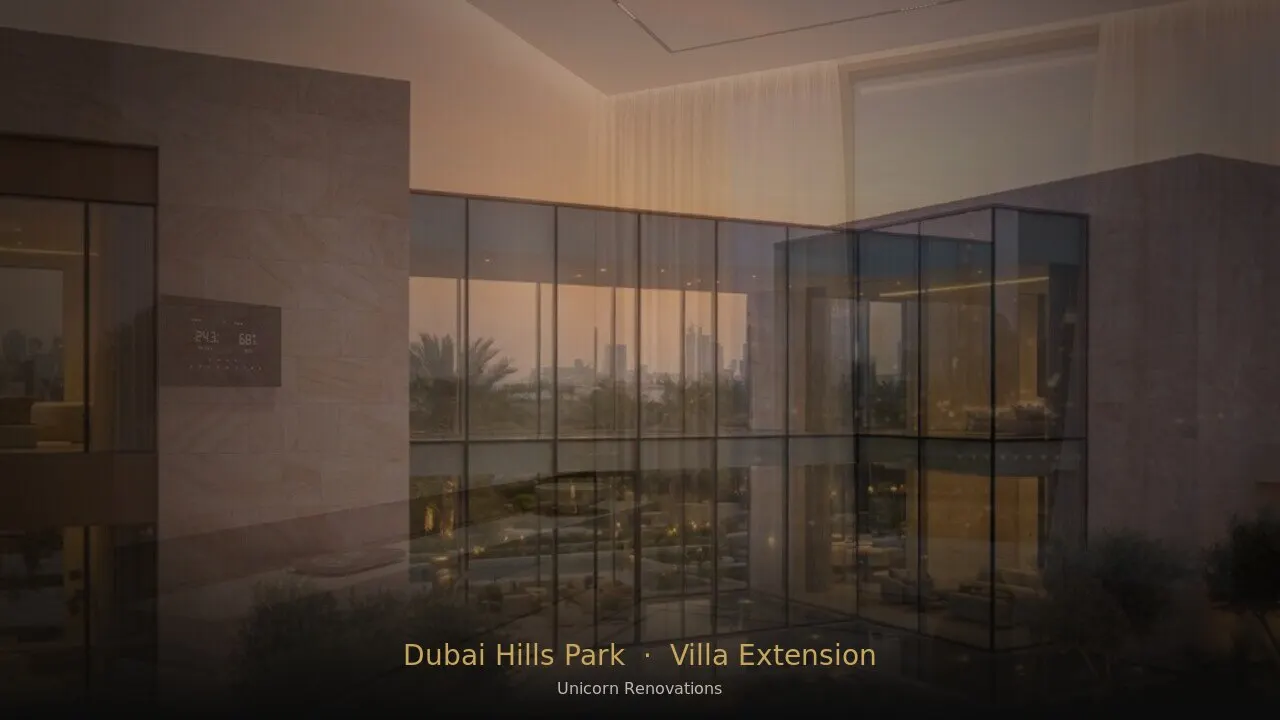 Villa Extension in Dubai Hills Park Area