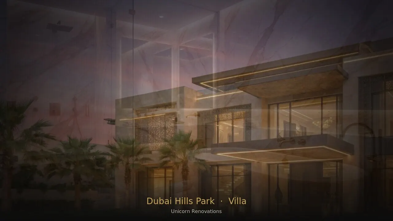 Villa Renovation in Dubai Hills Park Area