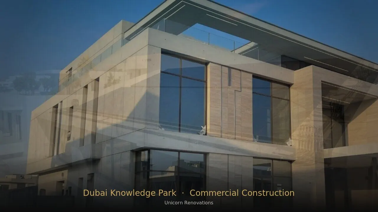 Commercial Construction in Dubai Knowledge Park — Unicorn Renovations