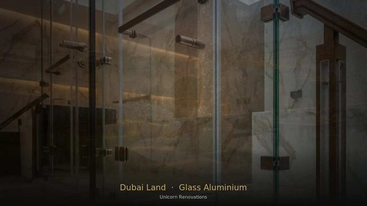 Glass & Aluminium Works in Dubai Land