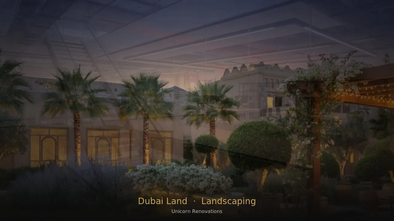 Landscaping in Dubai Land